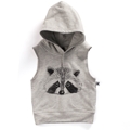 Minti S14 Baby Sleeveless Hood Racoon Grey